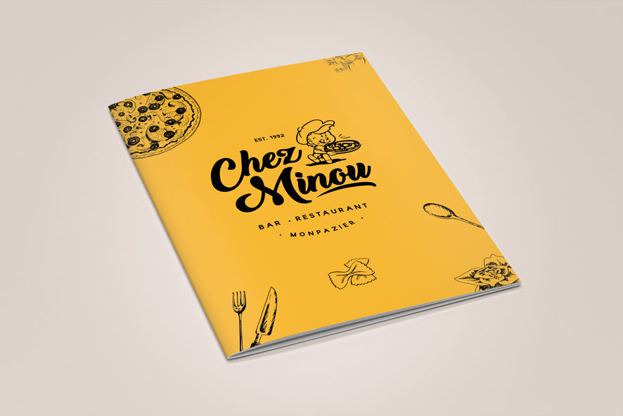 Création de logo Pizzeria Chez Minou