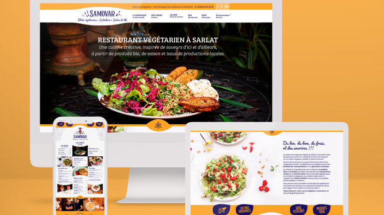 Site internet restaurant Samovar
